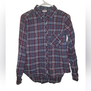 Wet Seal Plaid Button Down Shirt